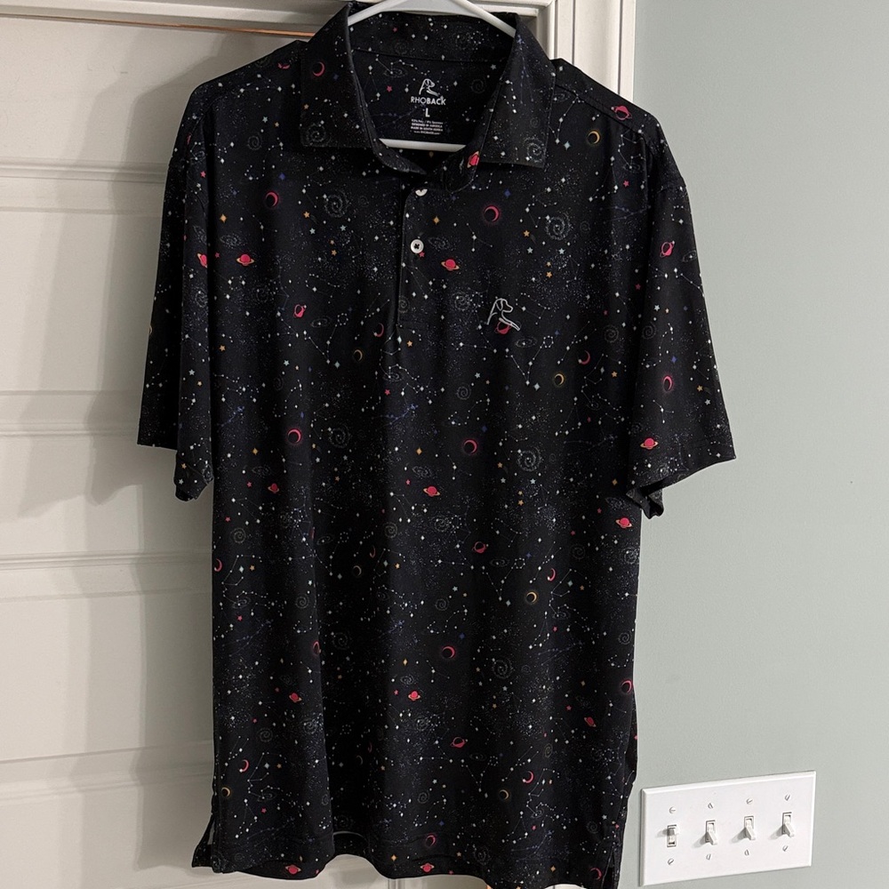 Rhoback Space Polo Shirt Large